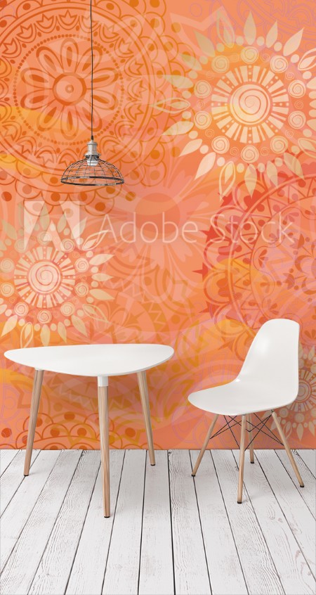 Image de Beautiful texture with ornaments in warm colors